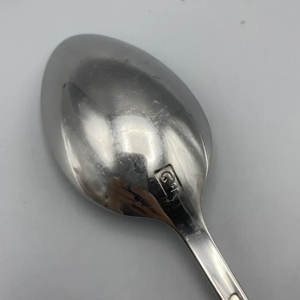 Waterford‎ Castlebridge Tablespoon 1pc Stainless Rope Outline Serving Spoon